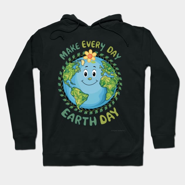 Make Every Day Earth Day Hoodie by alby store